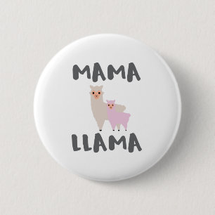 Mutter Llama Mom Button