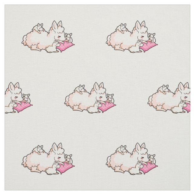 Mutter Llama Stoff (Muster)