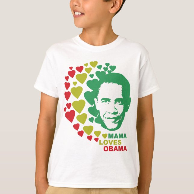 Mutter Loves Barack Obama T-Shirt (Vorderseite)
