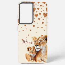 Mutter Löwe und ihr Baby Mutter Tag Samsung Galaxy Hülle