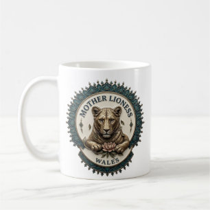Mutter Löwin. Wales Kaffeetasse