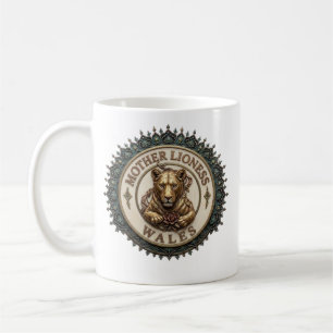Mutter Löwin. Wales Kaffeetasse