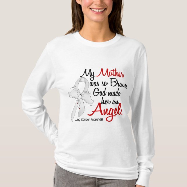 Mutter-Lungenkrebs des Engels-2 T-Shirt (Vorderseite)