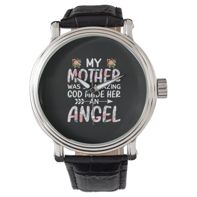 Mutter macht meine Mutter einen Engel Armbanduhr (Vorderseite)