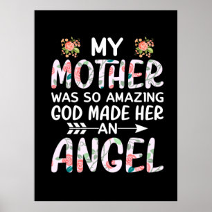 Mutter macht meine Mutter einen Engel Poster