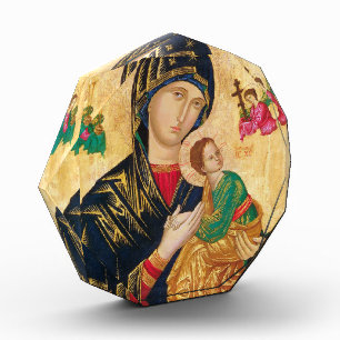 Mutter Madonna der unaufhörlichen Hilfe Jesus Fotoblock
