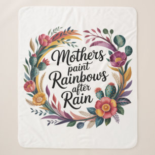 Mütter malen Regenbögen nach dem Regen Sherpadecke
