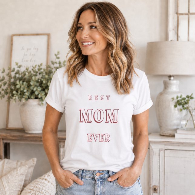 Mutter Mama beste jemals rosa Tri-Blend Shirt (Von Creator hochgeladen)
