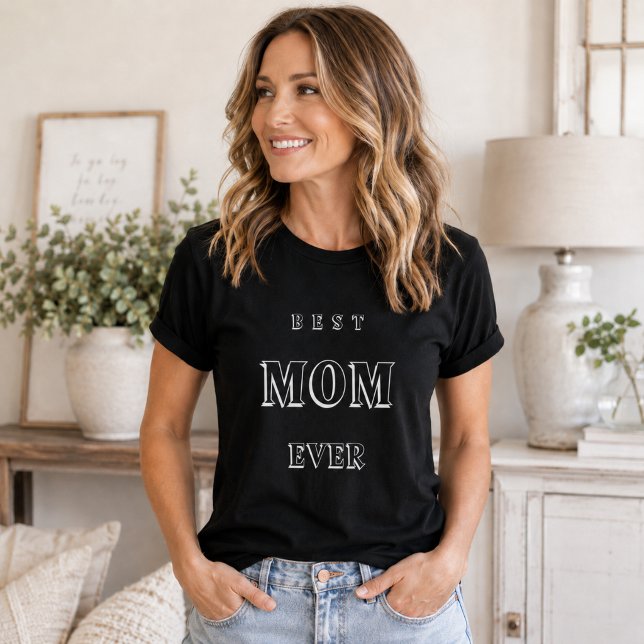 Mutter Mama beste überhaupt schwarz T-Shirt (Von Creator hochgeladen)