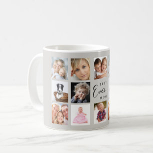 Mutter Mama Fotocollage grau Kaffeetasse