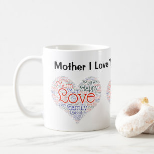 Mutter Mama I Liebe Sie hören personalisieren Kaffeetasse
