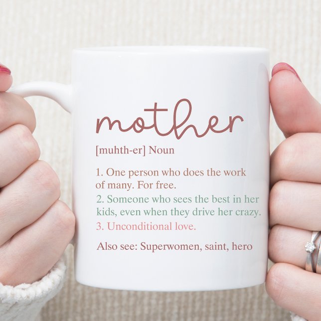 Mutter, Mama, Mutter, Mama Definition Tasse (Von Creator hochgeladen)