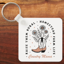 Mutter Mama züchtet sie auf dem Lande Schlüsselanhänger