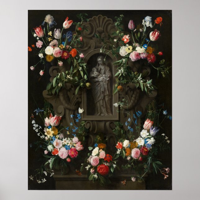 Mutter Maria mit Kind Jesus Heilige Kunst Poster (Vorne)