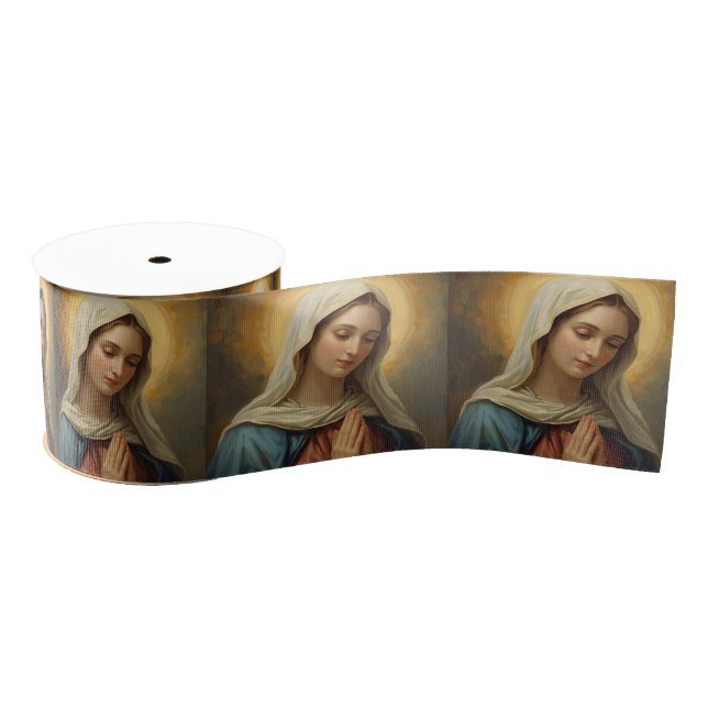 Mutter Maria - Religiöse Anlässe Ripsband (Spule)