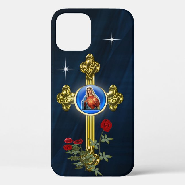Mütter-Maria-Telefonzellen Case-Mate iPhone Hülle (Rückseite)