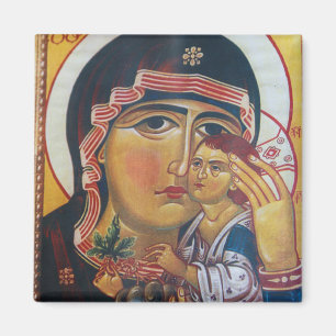 Mutter Maria und Jesus Kunst Magnet