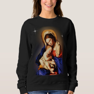 Mutter Maria und Jesuskind T-Shirt Sweatshirt