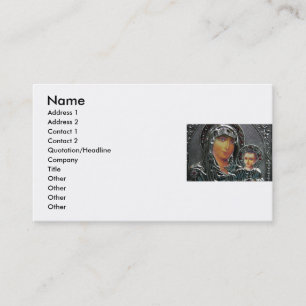 Mutter Mary and Baby Jesus Business Card Visitenkarte