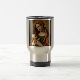 Mutter Mary and Baby Jesus Steel Travel Mug Reisebecher