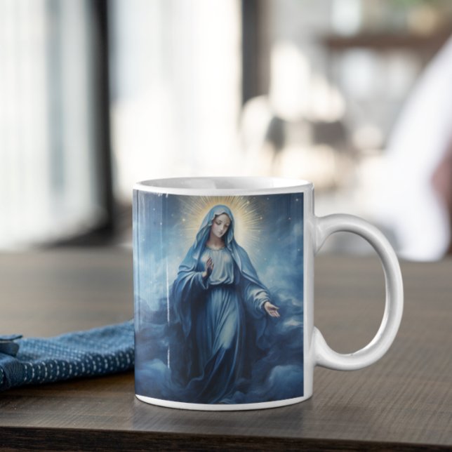 Mutter Mary Blessing Version 5 Kaffeetasse (Mother Mary Blessing version 5 Coffee Mug)