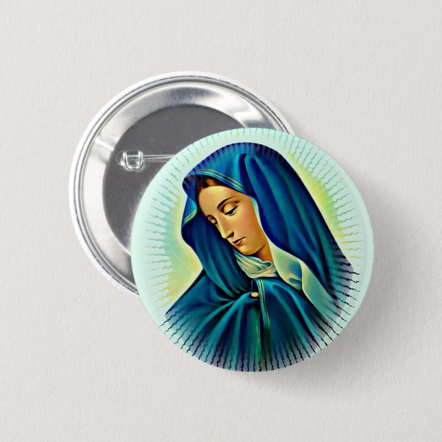 Mutter Mary Button (Vorne & Hinten)