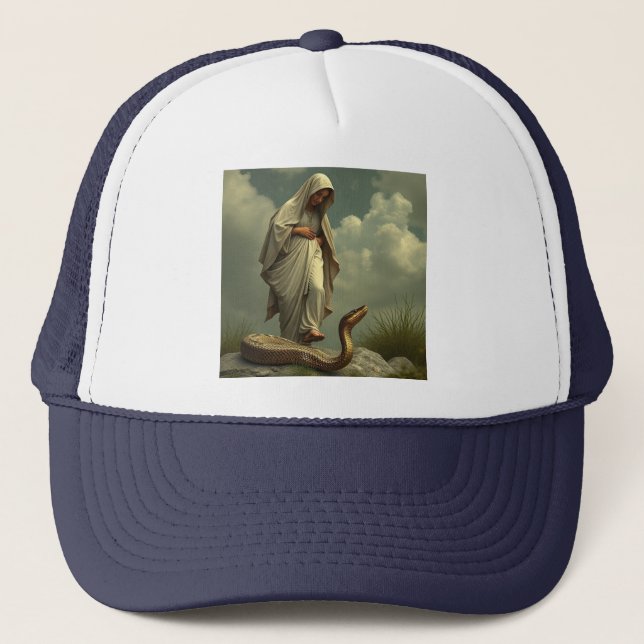 Mutter Mary erzählte über den Schlangenhut Truckerkappe (Vorderseite)