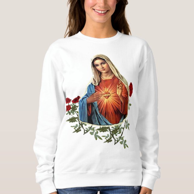 Mutter Mary Kleidung Sweatshirt (Vorderseite)