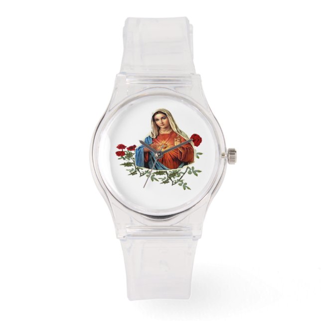 Mutter Mary Kunstprodukte Armbanduhr (Vorderseite)