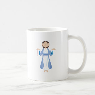 Mutter Mary mit Rosenbeet Kaffeetasse