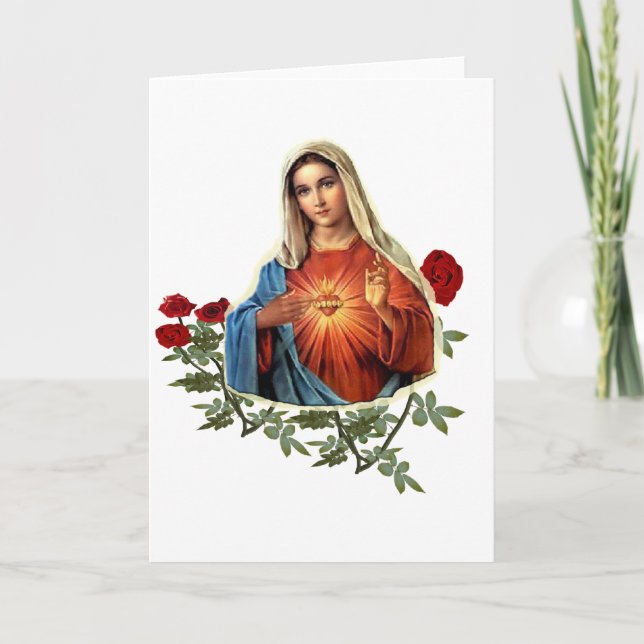 Mutter Mary T - Shirt Feiertagskarte (Vorderseite)