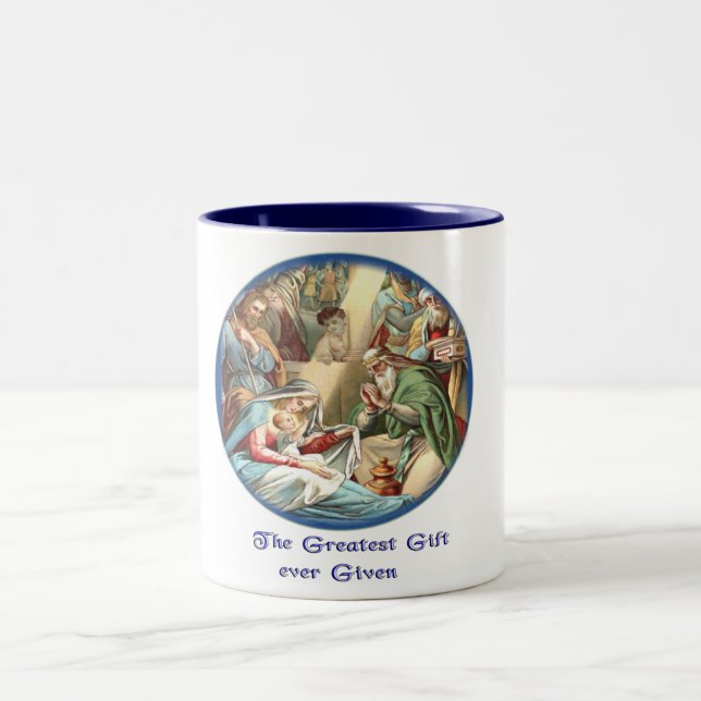 Mutter Mary Zweifarbige Tasse (Mittel)