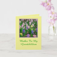 "Mutter meiner Enkelkinder" FLORAL MUTTERTAGSKARTE