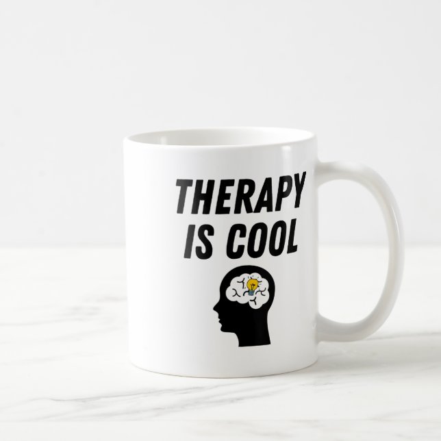 Mütter Mental Health Awareness Shirt Therapie ist  Kaffeetasse (Rechts)