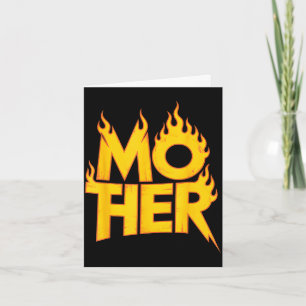 Mutter Metall sagt lustige flammende Band Mutter M Karte