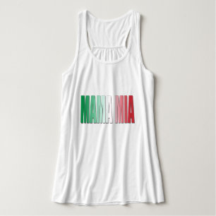 Mutter Mia Italian Flag Colors Italien Tricolore Tank Top
