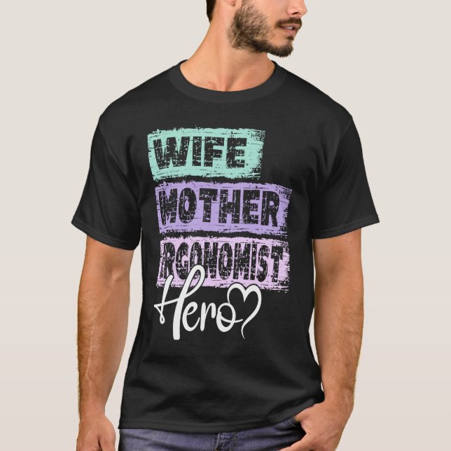Mutter mit Beruf Mutter und Mutter Ergonomin T-Shirt (Vorderseite)