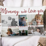 Mutter mit Kindern und Mama 6 FotoCollage Dekokissen<br><div class="desc">Mutter mit Kindern und Mama 6 Foto Collage Accent Kissen. Collage of 6 Fotos, eine süße Nachricht in einem trendigen Skript und Namen von Kindern, die die Fotos überlagern. Fügen Sie Ihre 6 Lieblings-Fotos hinzu. Der süße Sake und ein Geschenk zum Geburtstag, Muttertag oder Weihnachten für eine Mutter oder Großmutter....</div>