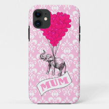 Mutter mit rosa Elefanten