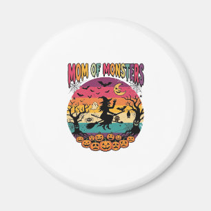 Mutter Monster Halloween Hexe Kürbisse Fledermäuse Magnet