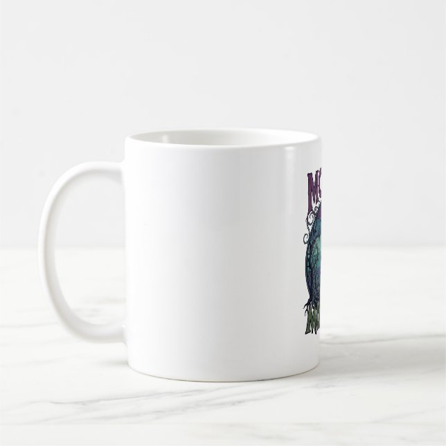 Mutter Monster Halloween Hexe Mond Kürbisse Friedh Kaffeetasse (Links)