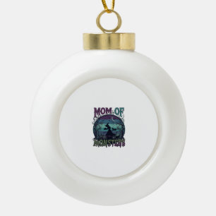 Mutter Monster Halloween Hexe Mond Kürbisse Friedh Keramik Kugel-Ornament