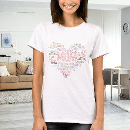 Mutter Mutter Herz Wortart T-Shirt