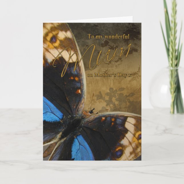 Mutter, Muttertagskarte mit Schmetterlingen Karte (Vorderseite)