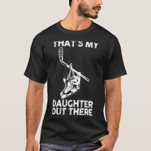 Mutter nach Tochter Vater Mama Hockey T-Shirt