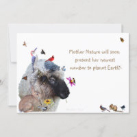 Mutter Natur Babydusche Einladung: Einladung