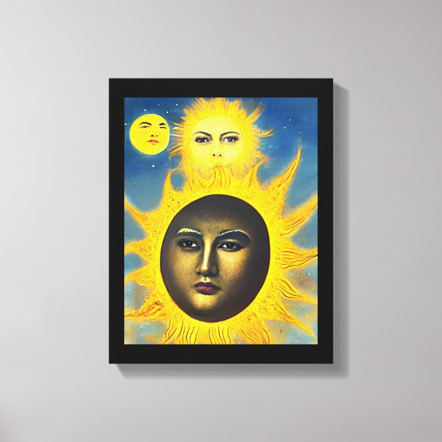 Mutter Natur New Sun Original Fantasy Art Leinwanddruck (Vorderseite)