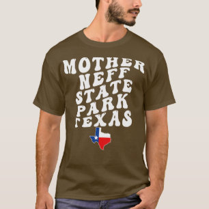 Mutter Neff Staat Park Texas Retro Wavy 1970er Tex T-Shirt