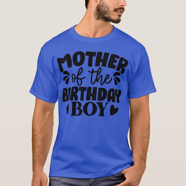 Mutter Ofhe Birthday Boy Vintag T-Shirt (Vorderseite)