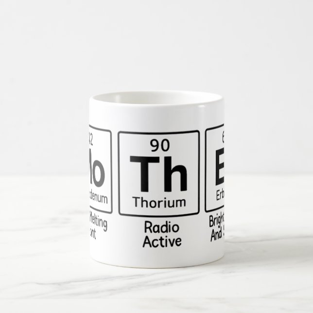 Mutter Periodensystem Wissenschaft | Süße Chemie Kaffeetasse (Mittel)